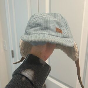 Blue Kids Winter Hat with Ear Flaps